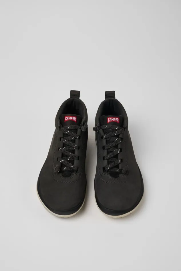 Ankle Boots Women Camper Peu Pista GORETEX Gray Nubuck And Textile Ankle Boots