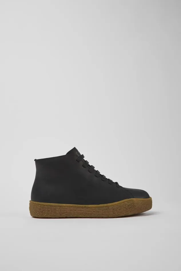 Ankle Boots Women Camper Peu Terreno HYDROSHIELD Black Leather Shoes Ankle Boots Women Camper Peu Terreno HYDROSHIELD Black Leather Shoes
