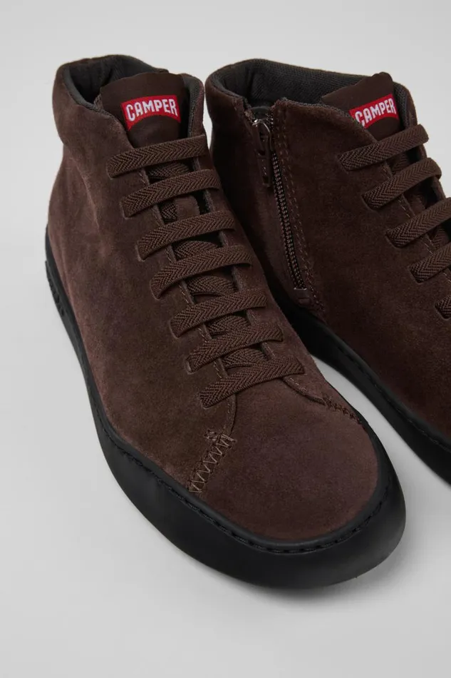 Ankle Boots Women Camper Peu Touring Brown Nubuck Ankle Boots