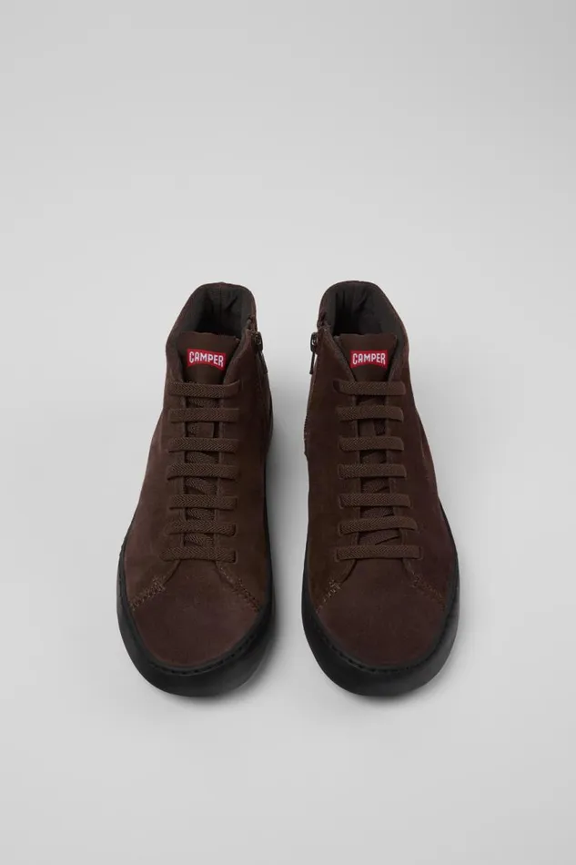 Ankle Boots Women Camper Peu Touring Brown Nubuck Ankle Boots