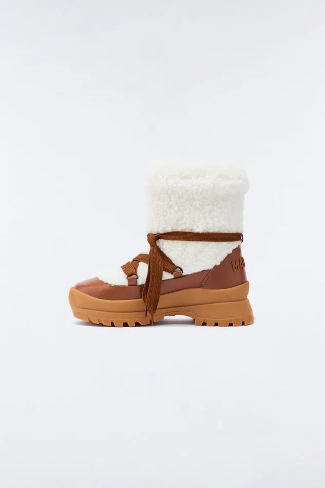 Ankle Boots Women Mackage CONQUER Shearling Ankle Boot For Women Cream Ankle Boots Women Mackage CONQUER Shearling Ankle Boot For Women Cream