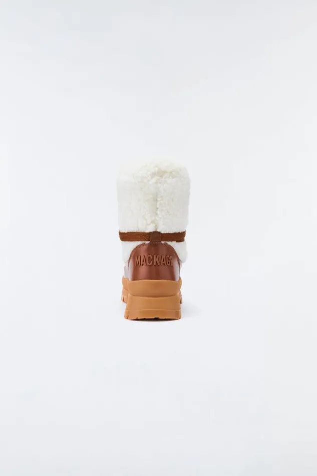 Ankle Boots Women Mackage CONQUER Shearling Ankle Boot For Women Cream Ankle Boots Women Mackage CONQUER Shearling Ankle Boot For Women Cream