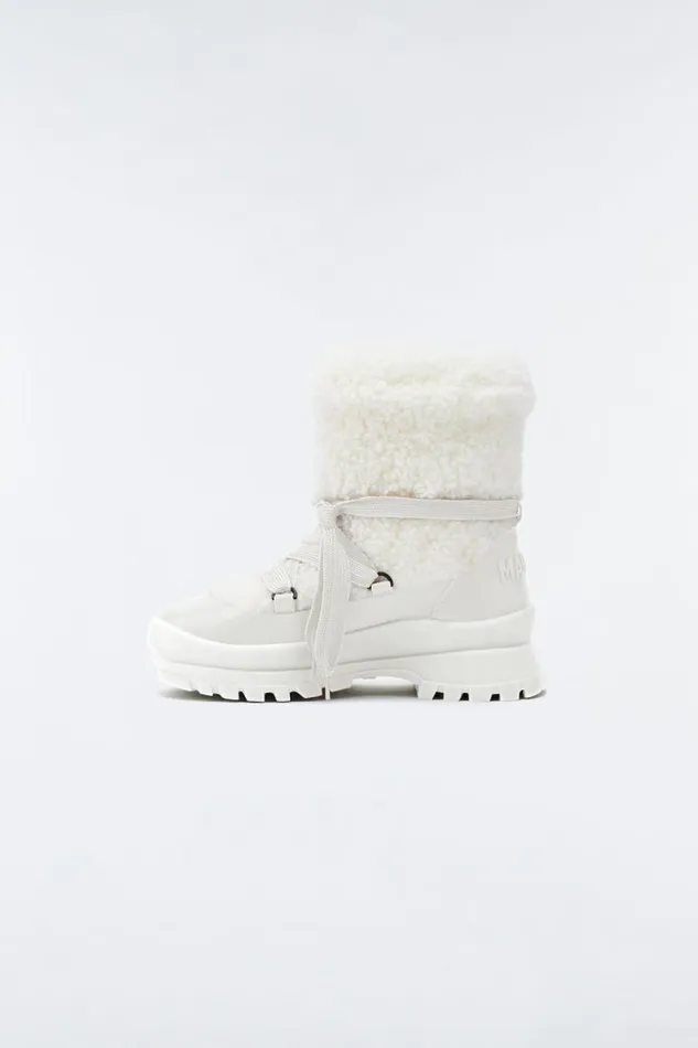 Ankle Boots Women Mackage CONQUER Shearling Ankle Boot For Women Cream Ankle Boots Women Mackage CONQUER Shearling Ankle Boot For Women Cream