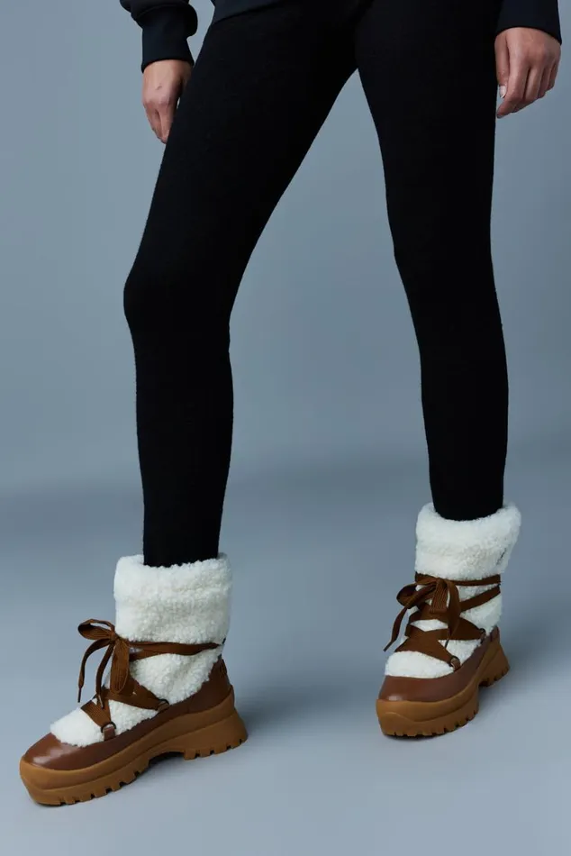 Ankle Boots Women Mackage CONQUER Shearling Ankle Boot For Women Cream Ankle Boots Women Mackage CONQUER Shearling Ankle Boot For Women Cream