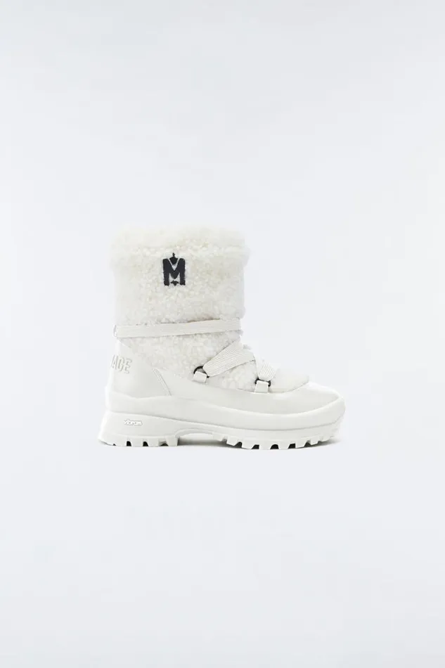 Ankle Boots Women Mackage CONQUER Shearling Ankle Boot For Women Cream Ankle Boots Women Mackage CONQUER Shearling Ankle Boot For Women Cream