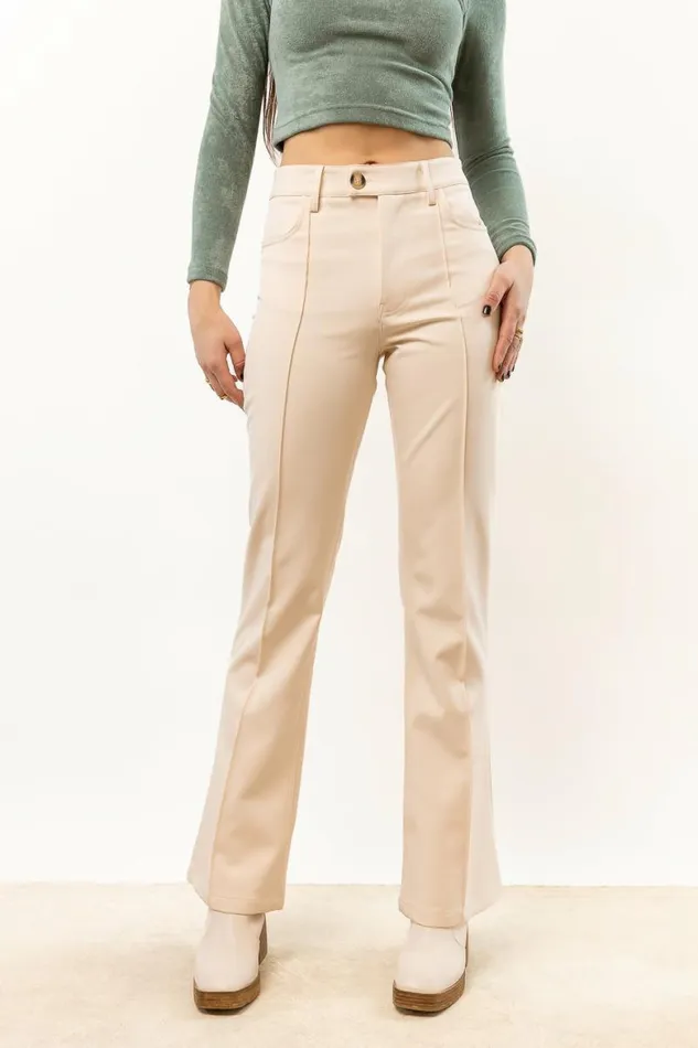 Anslee Wide Leg Pants In Cream 8211 FINAL SALE Cream Women Bohme Pants