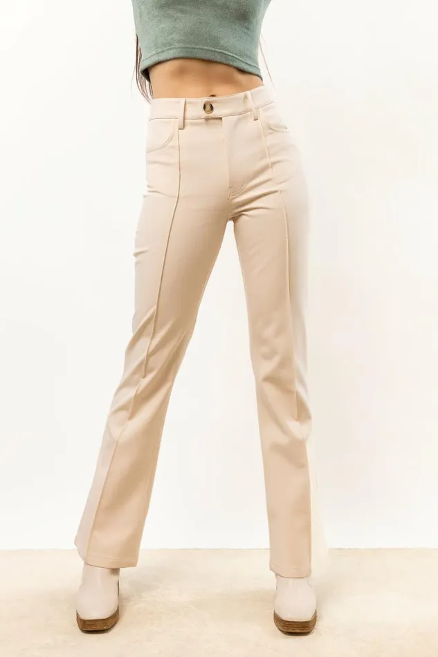 Anslee Wide Leg Pants In Cream 8211 FINAL SALE Cream Women Bohme Pants