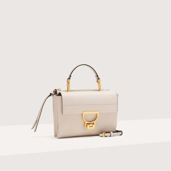 Arlettis Small Lambskin White Women Coccinelle Top Handle Bag
