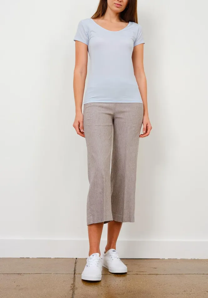 Avenue Montaigne ALEX Linen Mushroom Women Pants
