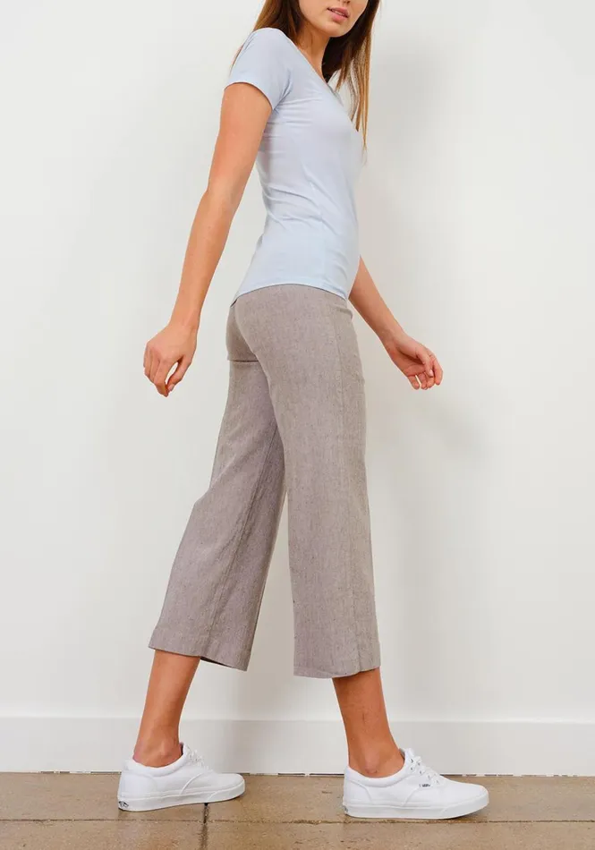 Avenue Montaigne ALEX Linen Mushroom Women Pants