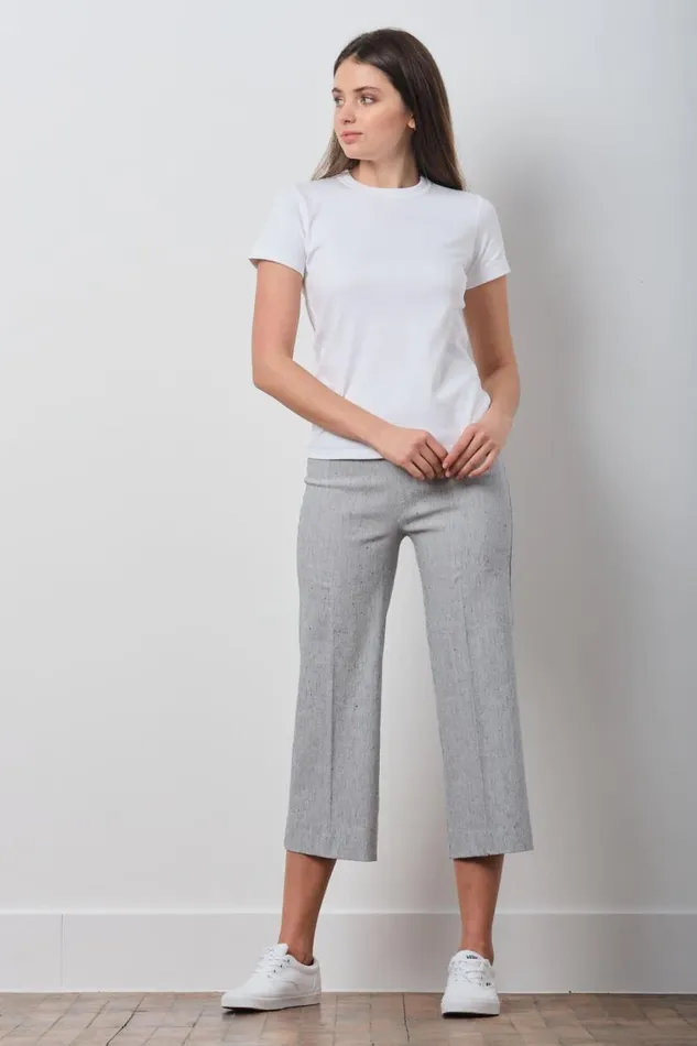 Avenue Montaigne ALEX Linen Stripes Hairline Women Pants