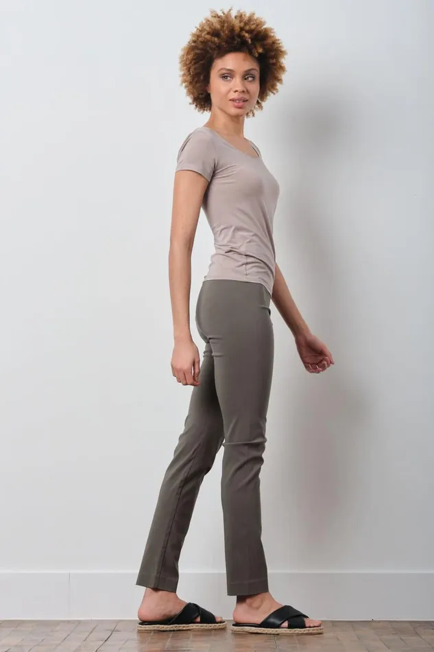 Avenue Montaigne BILLY Signature Olive Green Women Pants