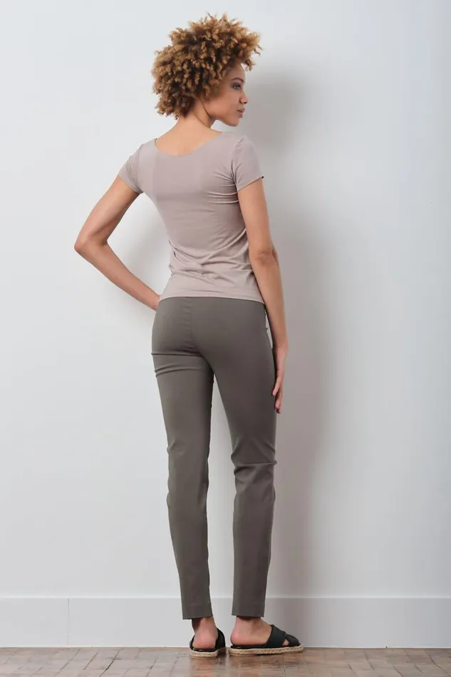Avenue Montaigne BILLY Signature Olive Green Women Pants