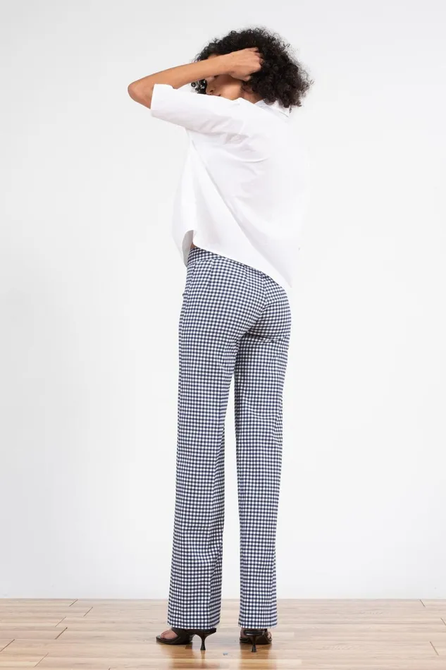 Avenue Montaigne FLAVIA Check Sailor Women Pants