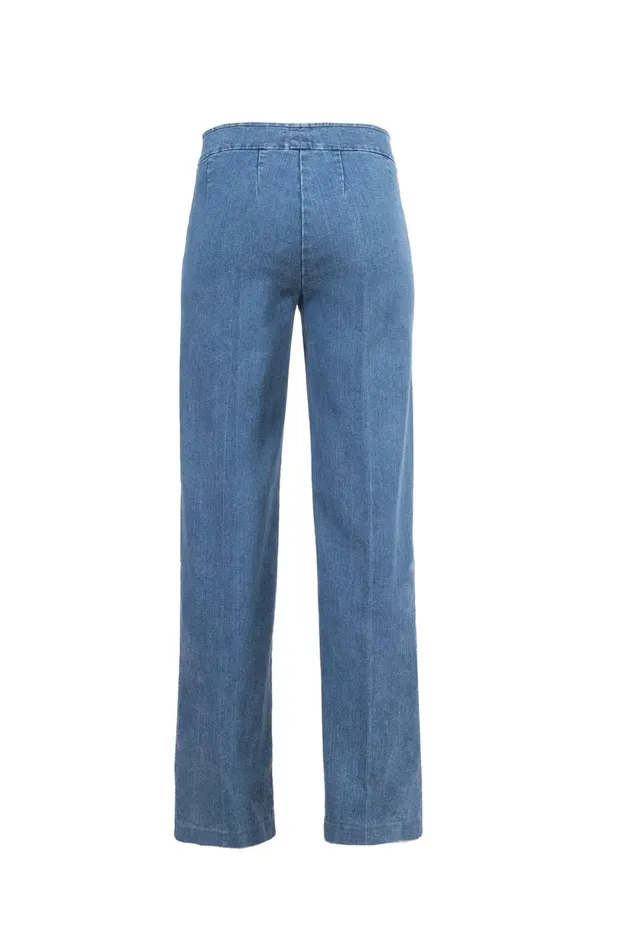 Avenue Montaigne FLAVIA Light Denim Women Pants