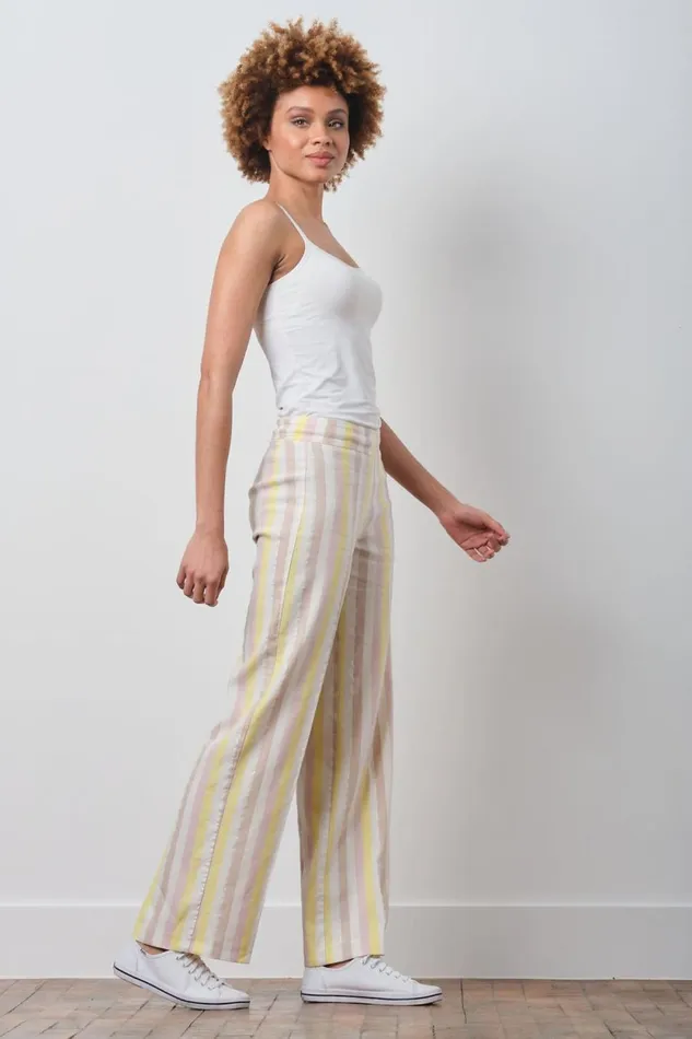 Avenue Montaigne FLAVIA Stripes Rainbow Women Pants