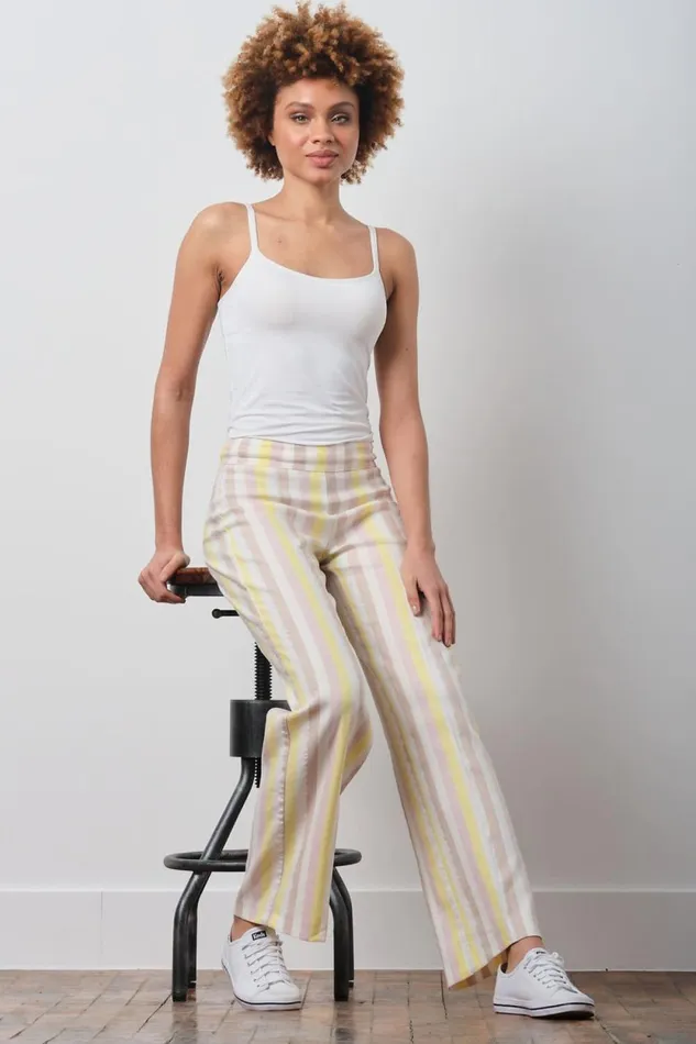 Avenue Montaigne FLAVIA Stripes Rainbow Women Pants