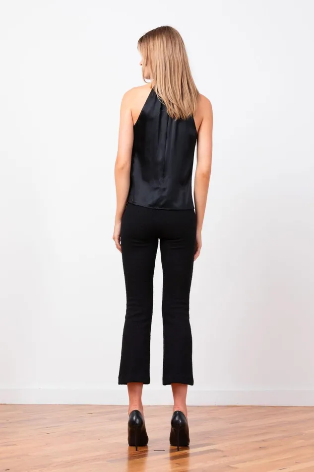 Avenue Montaigne LEO Boucle Black Women Pants