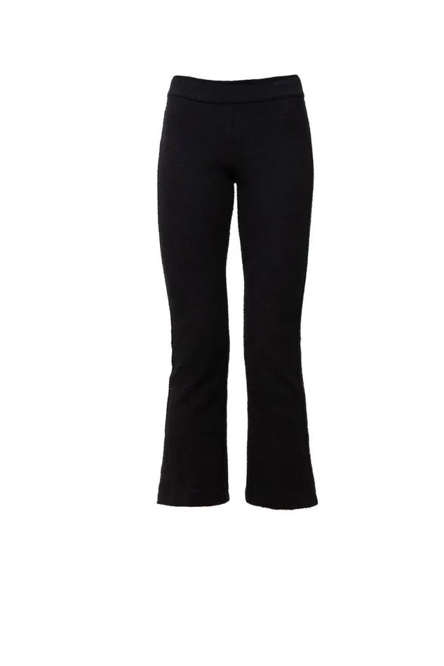 Avenue Montaigne LEO Boucle Black Women Pants