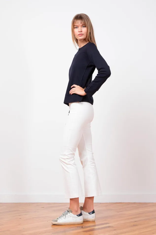 Avenue Montaigne LEO Fine Corduroy OffWhite Women Pants Avenue Montaigne LEO Fine Corduroy OffWhite Women Pants