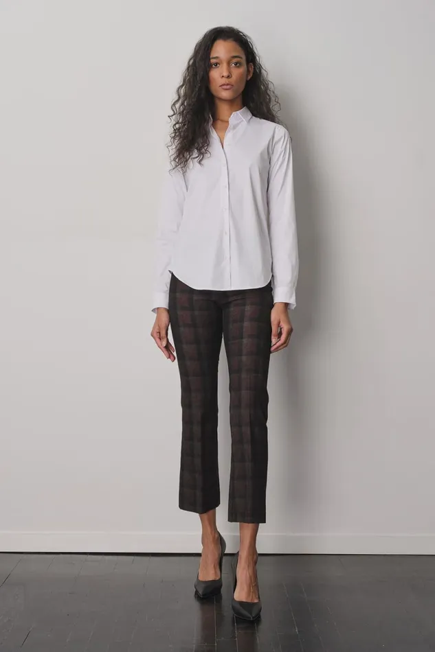 Avenue Montaigne LEO Flannel Modern Women Pants