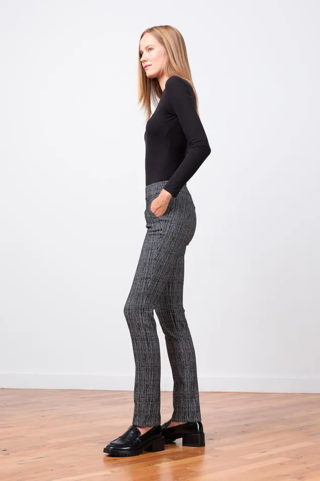 Avenue Montaigne LOUIS Tweed Check Women Pants