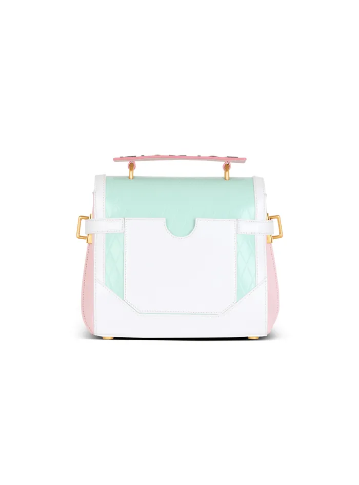 BBuzz 23 Calfskin And Postcard Patchwork Bag Multicolor Women Balmain Handbags