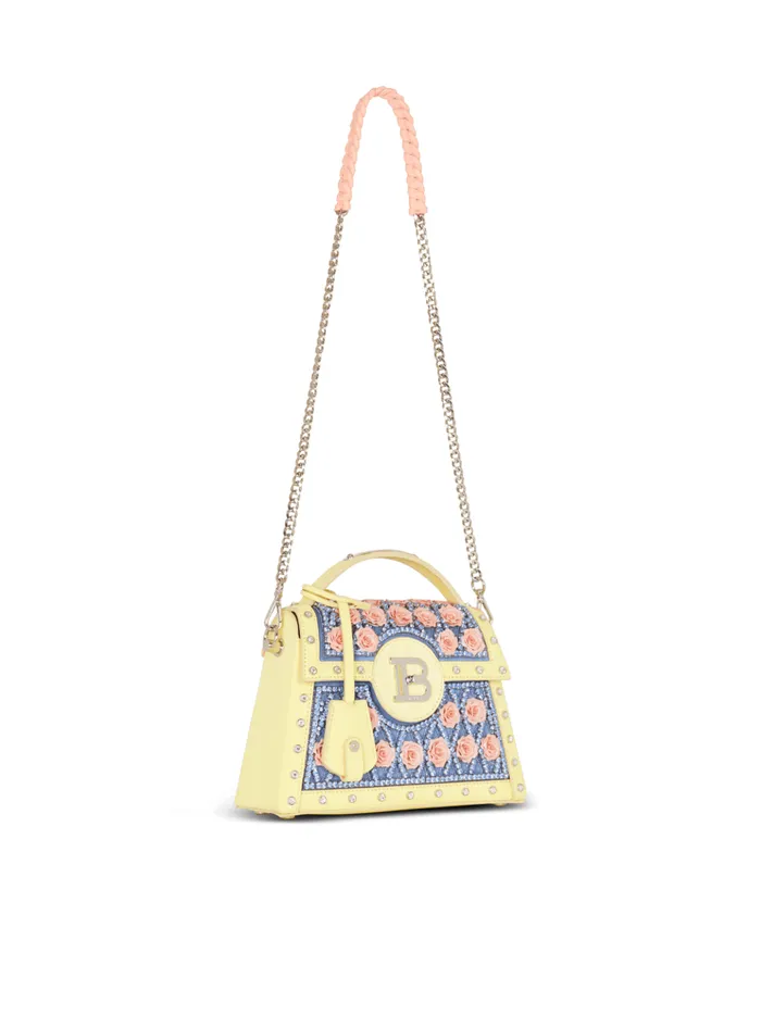BBuzz Dynasty Bag Embroidered With Diamond And Roses Multicolor Women Balmain Handbags