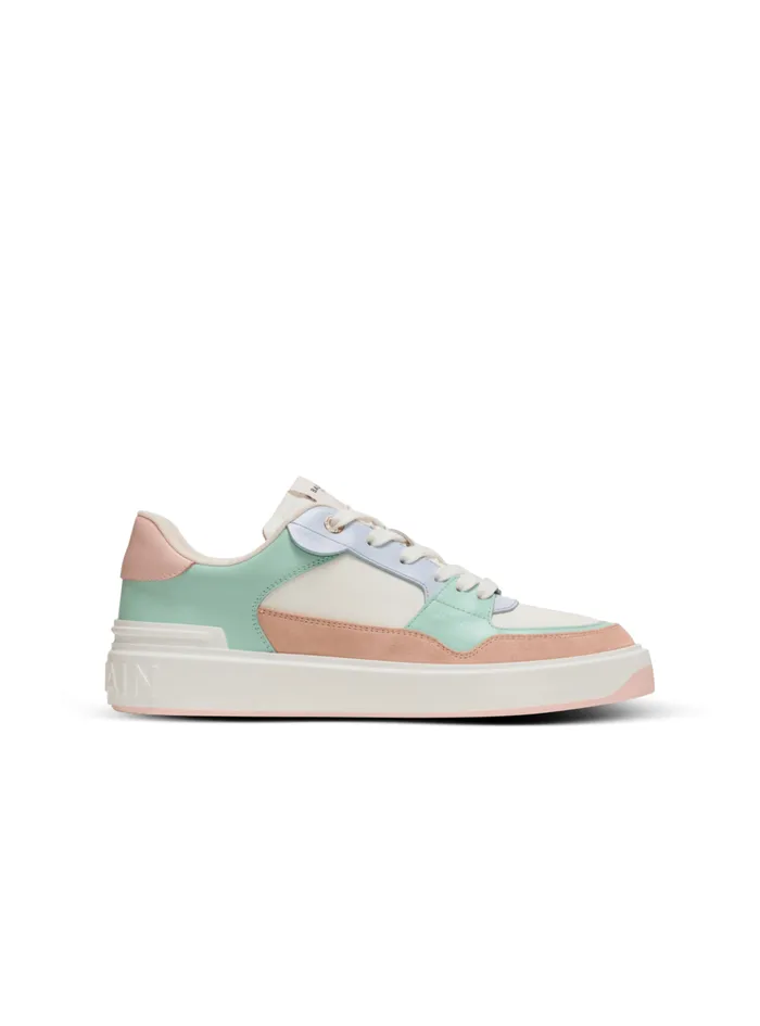 BCourt Flip Sneakers In Calfskin And Suede Multicolor Women Balmain Sneakers