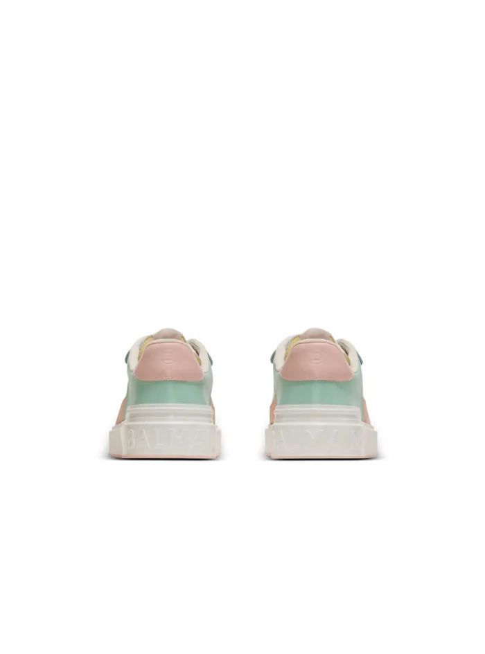 BCourt Flip Sneakers In Calfskin And Suede Multicolor Women Balmain Sneakers