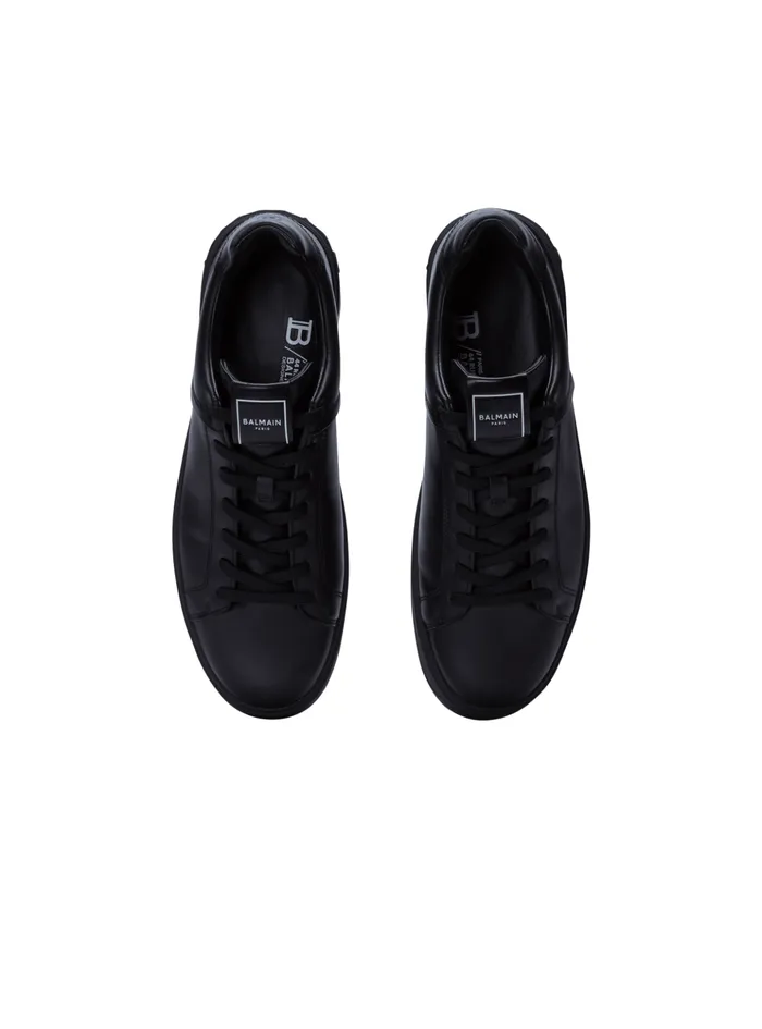 BCourt Trainers In Calfskin Black Men Balmain Sneakers