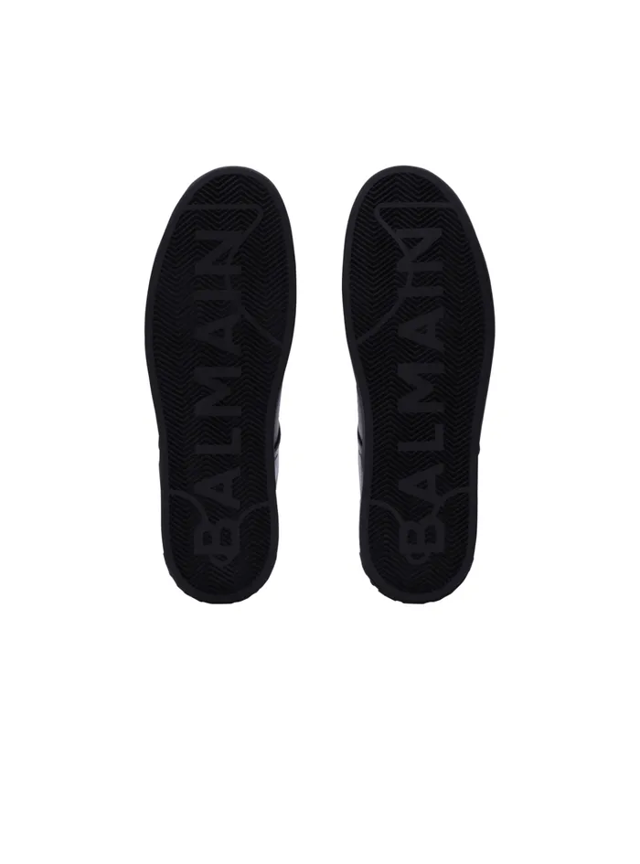 BCourt Trainers In Calfskin Black Men Balmain Sneakers