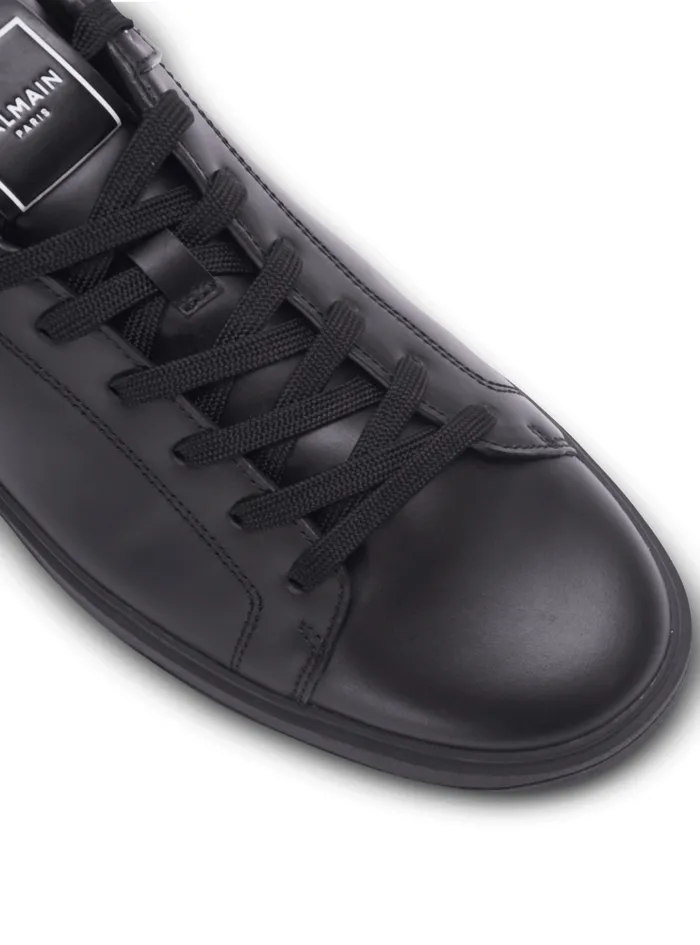 BCourt Trainers In Calfskin Black Men Balmain Sneakers