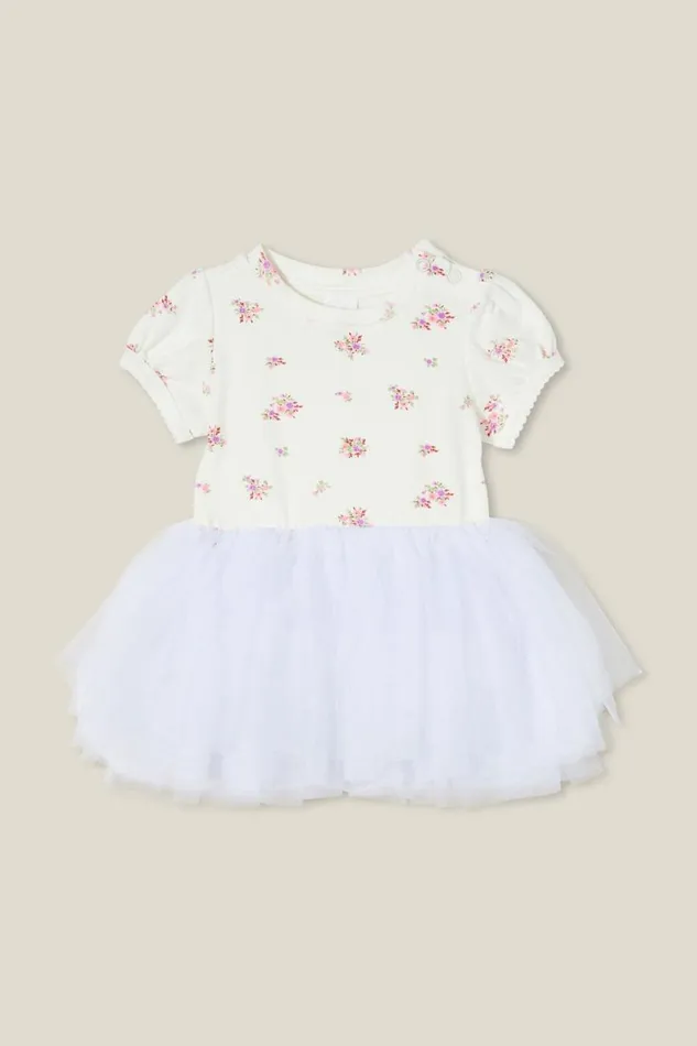 Baby Dresses and Skirts Cotton On Valerie Puff Sleeve Tulle Dress Vanillasally Floral