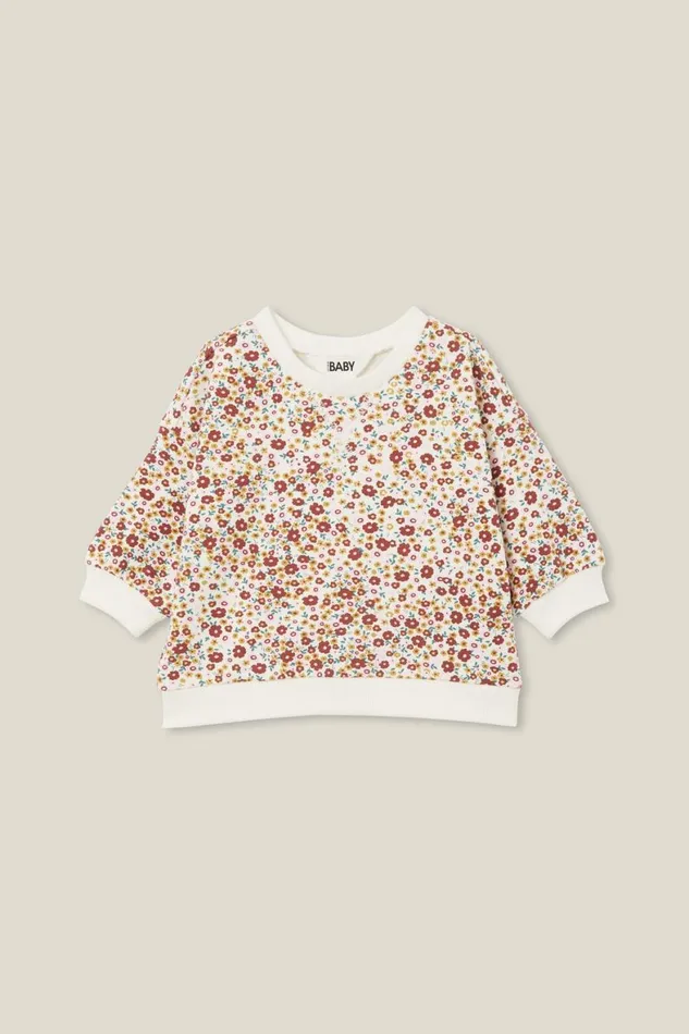 Baby Sweatshirts and Sweatpants Cotton On Alma Drop Shoulder Sweater Vanillahelena Floral Baby Sweatshirts and Sweatpants Cotton On Alma Drop Shoulder Sweater Vanillahelena Floral