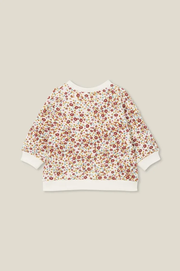 Baby Sweatshirts and Sweatpants Cotton On Alma Drop Shoulder Sweater Vanillahelena Floral