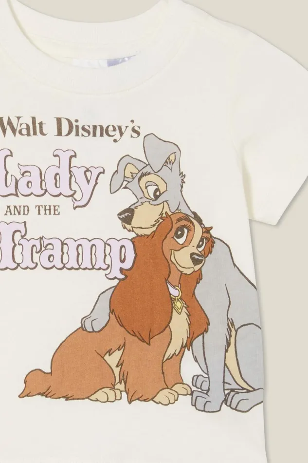 Baby Tops Jackets and Sweaters Cotton On Jamie Short Sleeve TeeLicense Lcn Dis Vanillalady And The Tramp