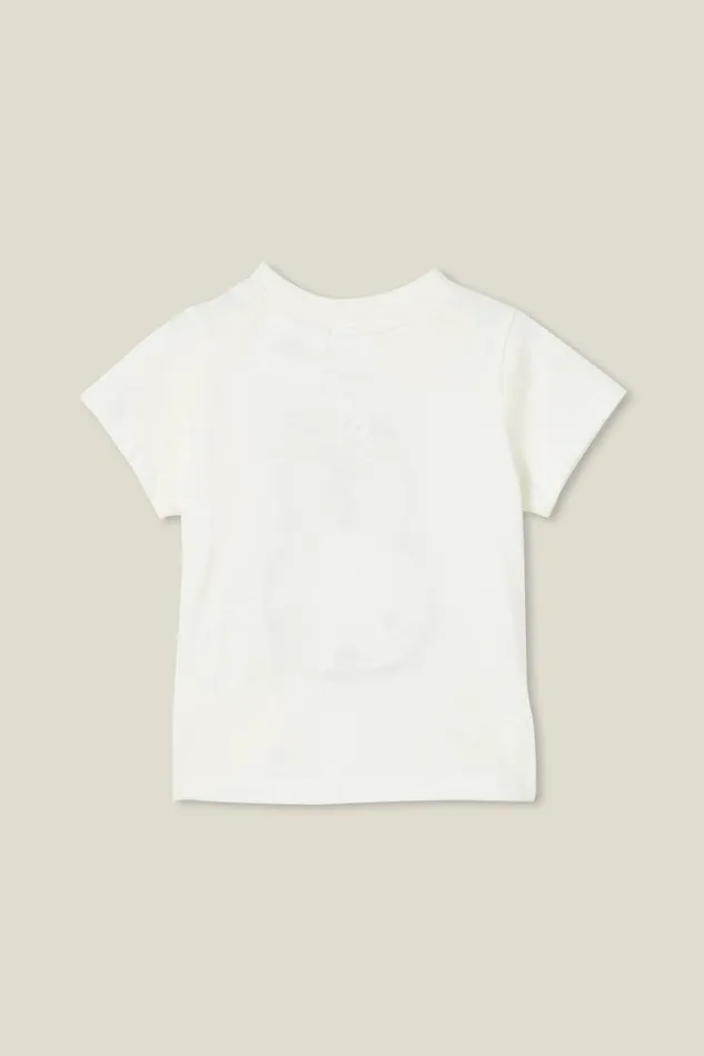 Baby Tops Jackets and Sweaters Cotton On Jamie Short Sleeve TeeLicense Lcn Mif Vanillamiffy Face