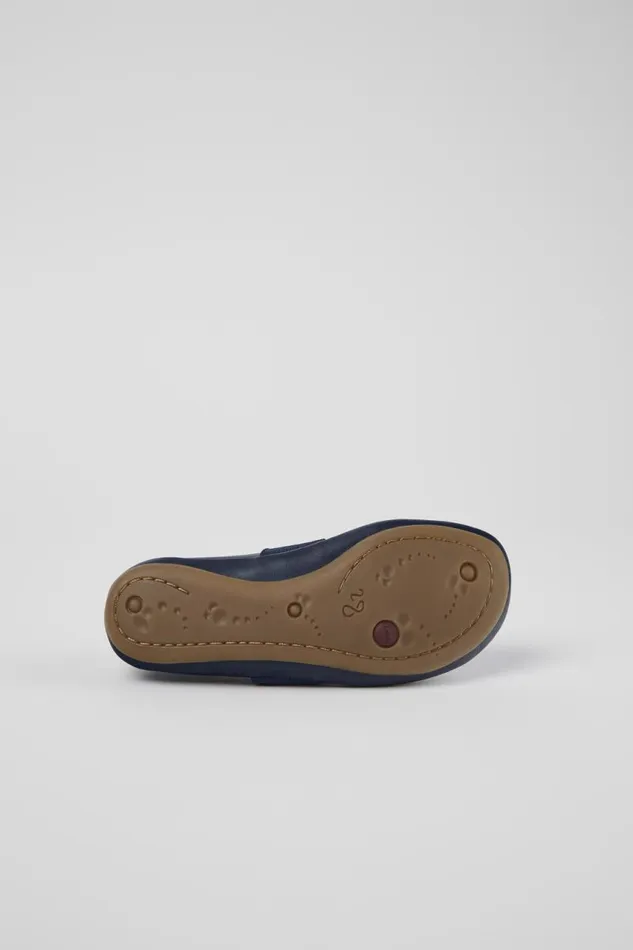 Ballerinas Kids Camper Right Blue Leather Ballerina Ballerinas Kids Camper Right Blue Leather Ballerina