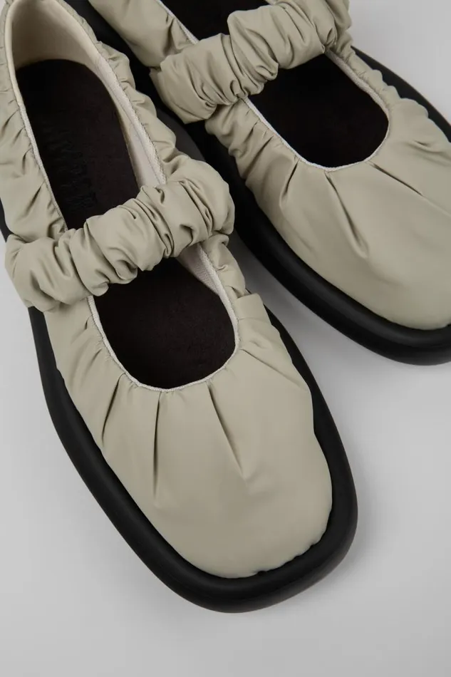 Ballerinas Women Camper Onda Gray Textile Mary Jane
