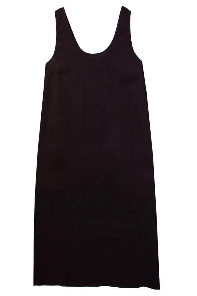 Basic Linen Shift Dress Black WomensShop LF Markey Dresses