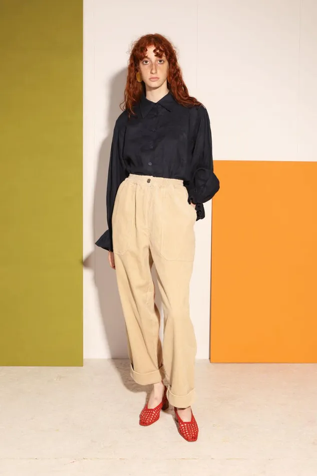 Beckett Trouser Beige Regular Fit Womens LF Markey Trousers