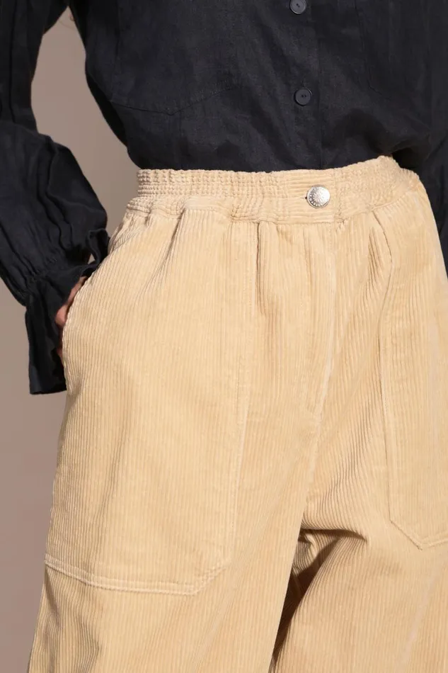 Beckett Trouser Beige Regular Fit Womens LF Markey Trousers