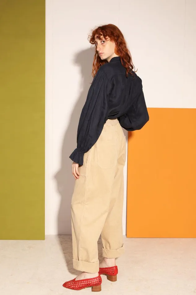 Beckett Trouser Beige Regular Fit Womens LF Markey Trousers