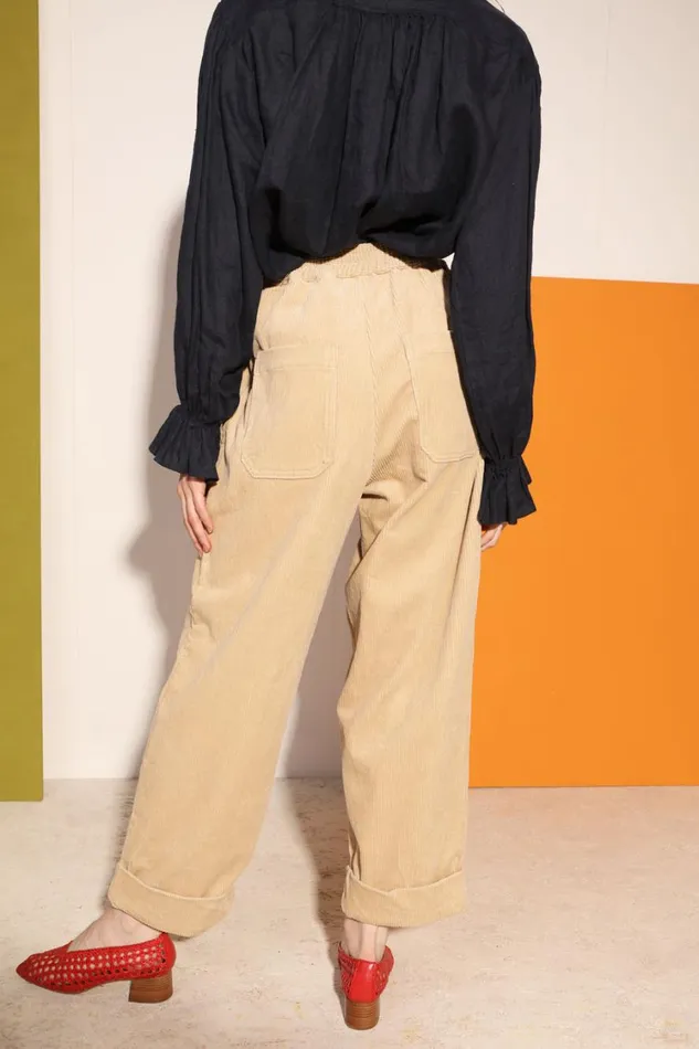 Beckett Trouser Beige Regular Fit Womens LF Markey Trousers