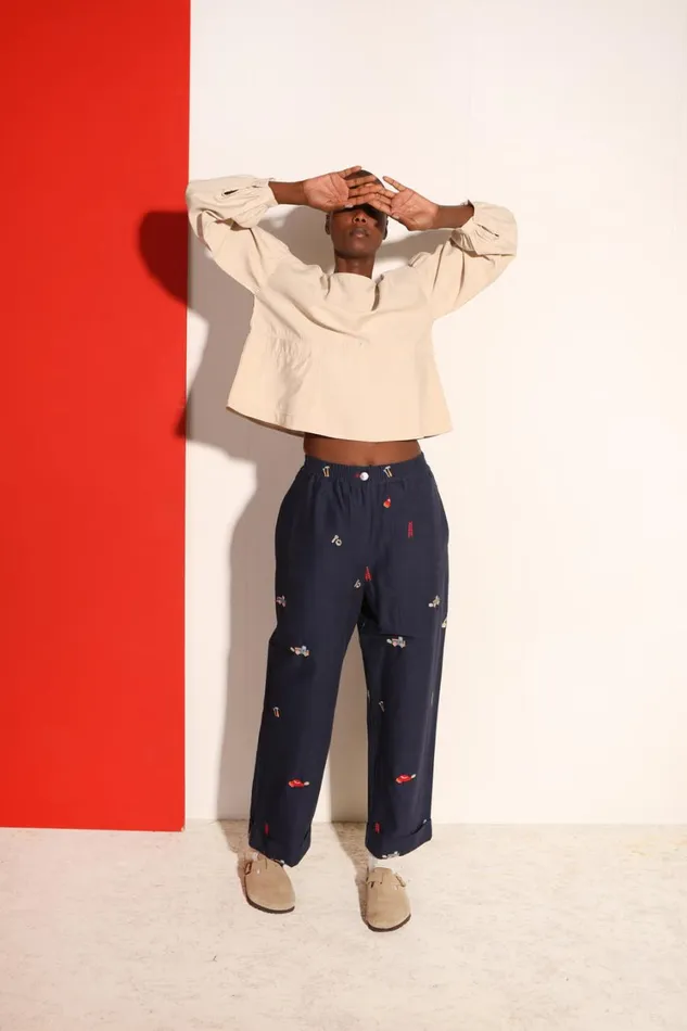 Beckett Trouser Workshop Embroidery Womens LF Markey Trousers