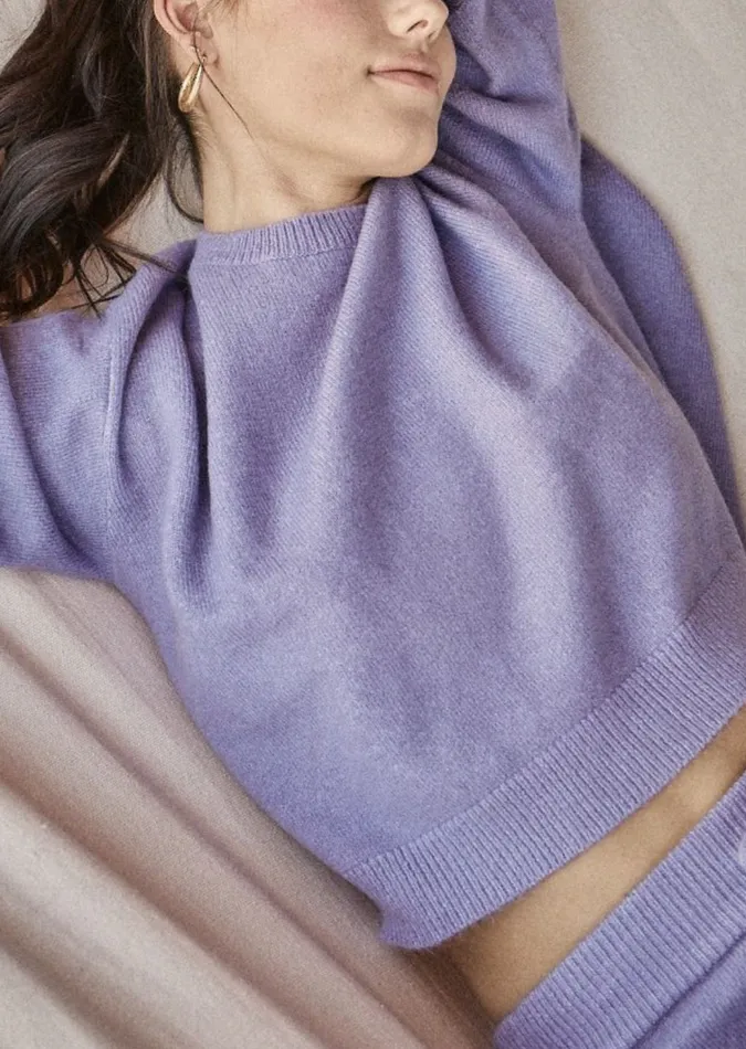Bed and Breakfast Crop Top Iris Women Lost Wander Sweaters