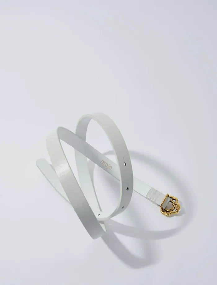 Belts Women Maje Clover Belt Ecru