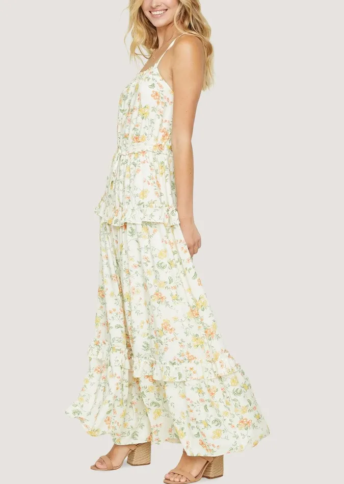 Big Escape Maxi Dress Ivorymulti Women Lost Wander Dresses