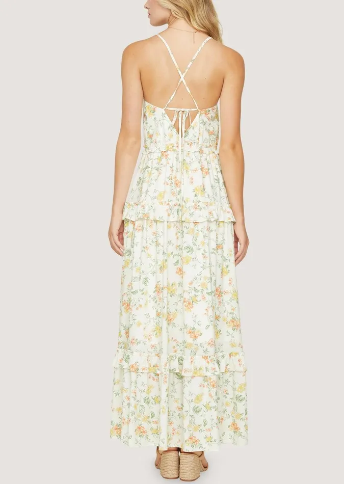 Big Escape Maxi Dress Ivorymulti Women Lost Wander Dresses